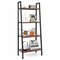 Gymax 4 Tier Bookcase Open Rustic Bookshelf Multipurpose Industrial Storage Shelf